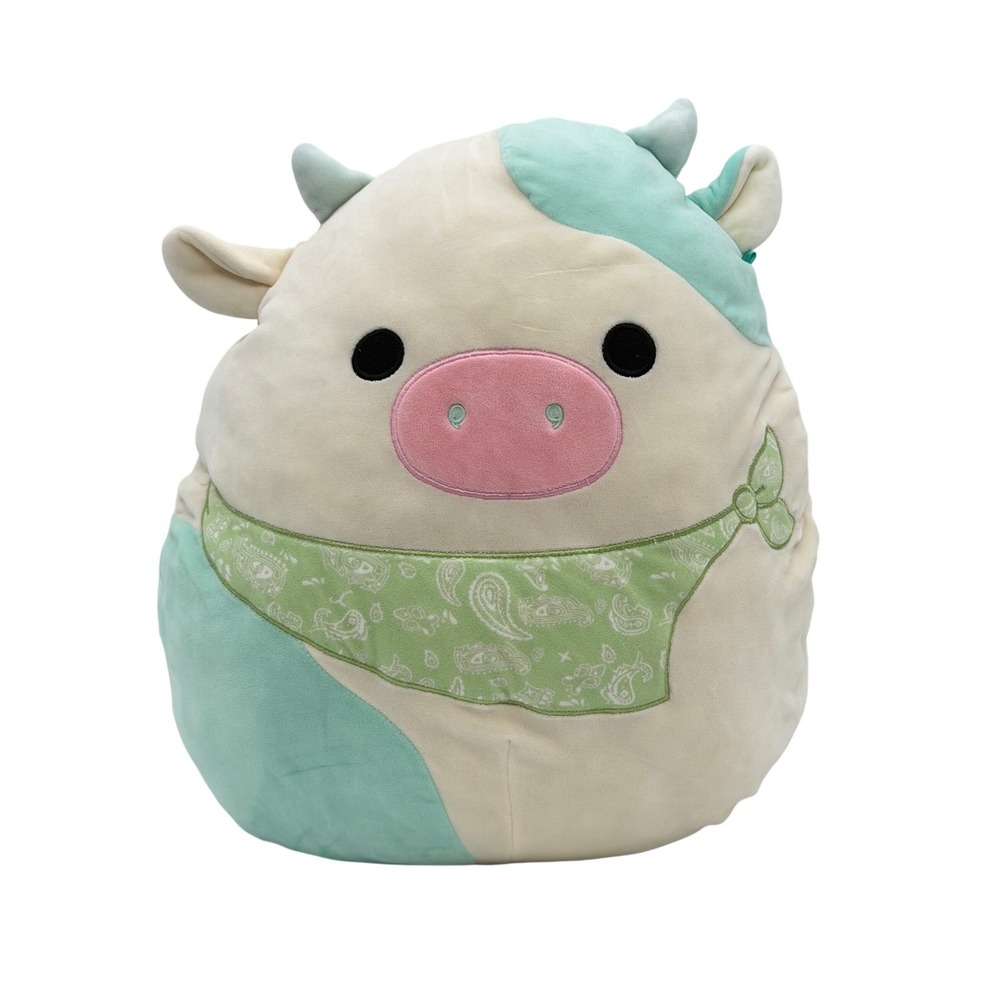 Squishmallows Belana the Cow 16" Large Soft Stuffed Plush Farm Animal Easter